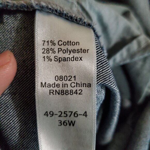 Woman Within Jeans Womens 36W Blue Stretch Denim Classic Fit Straight - Picture 3 of 12